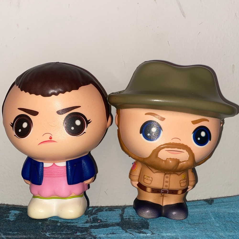 Eleven and hopper toy squishy